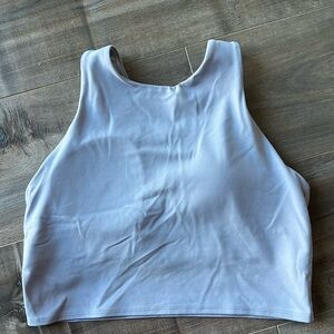 Athleta lilac cropped sports bra top
